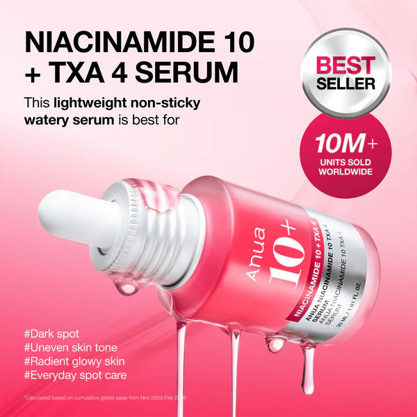Anua Niacinamide 10 TXA 4 Serum for Brightening and Dark Spots