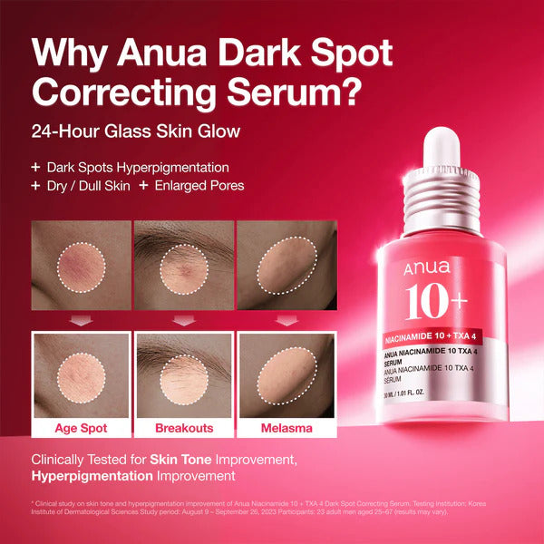 Anua Niacinamide 10 TXA 4 Serum for Brightening and Dark Spots